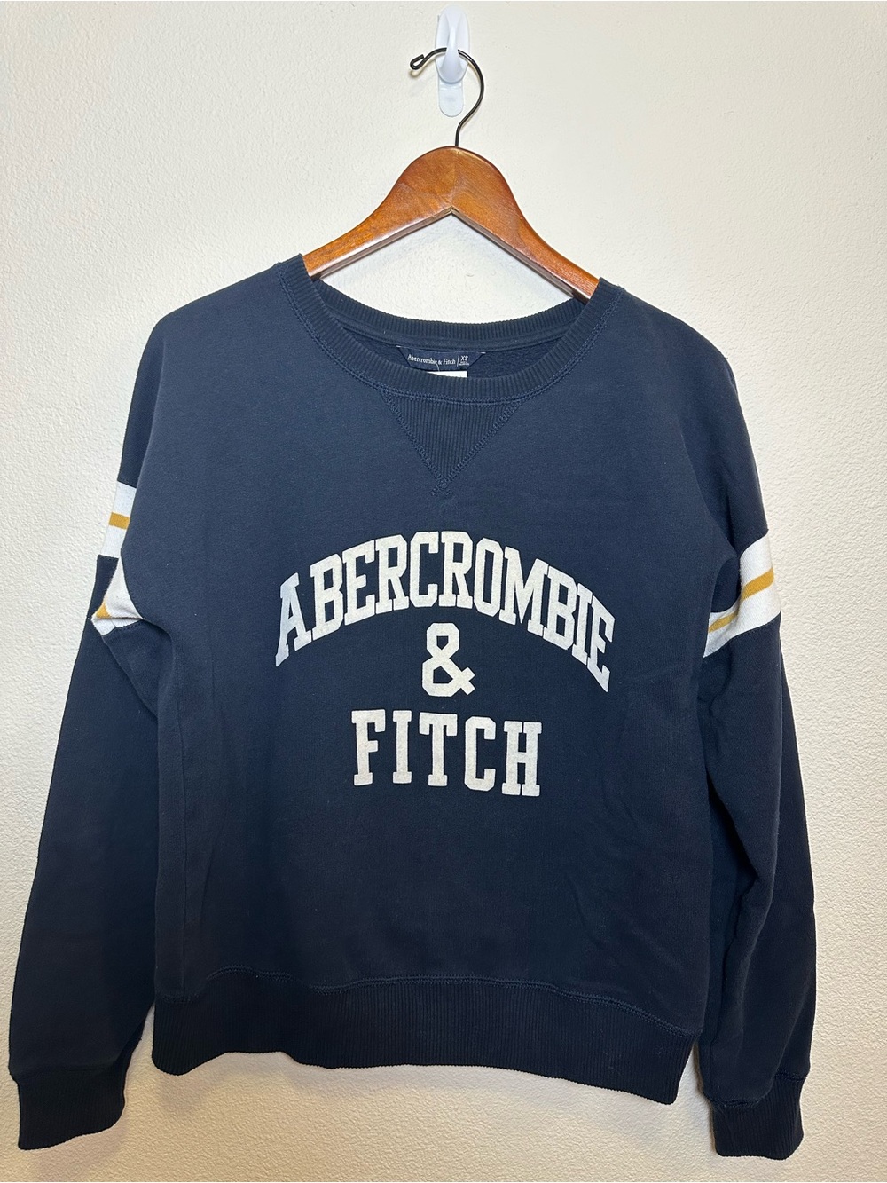Vintage Abercrombie & Fitch Navy Varsity Crewneck Sweatshirt